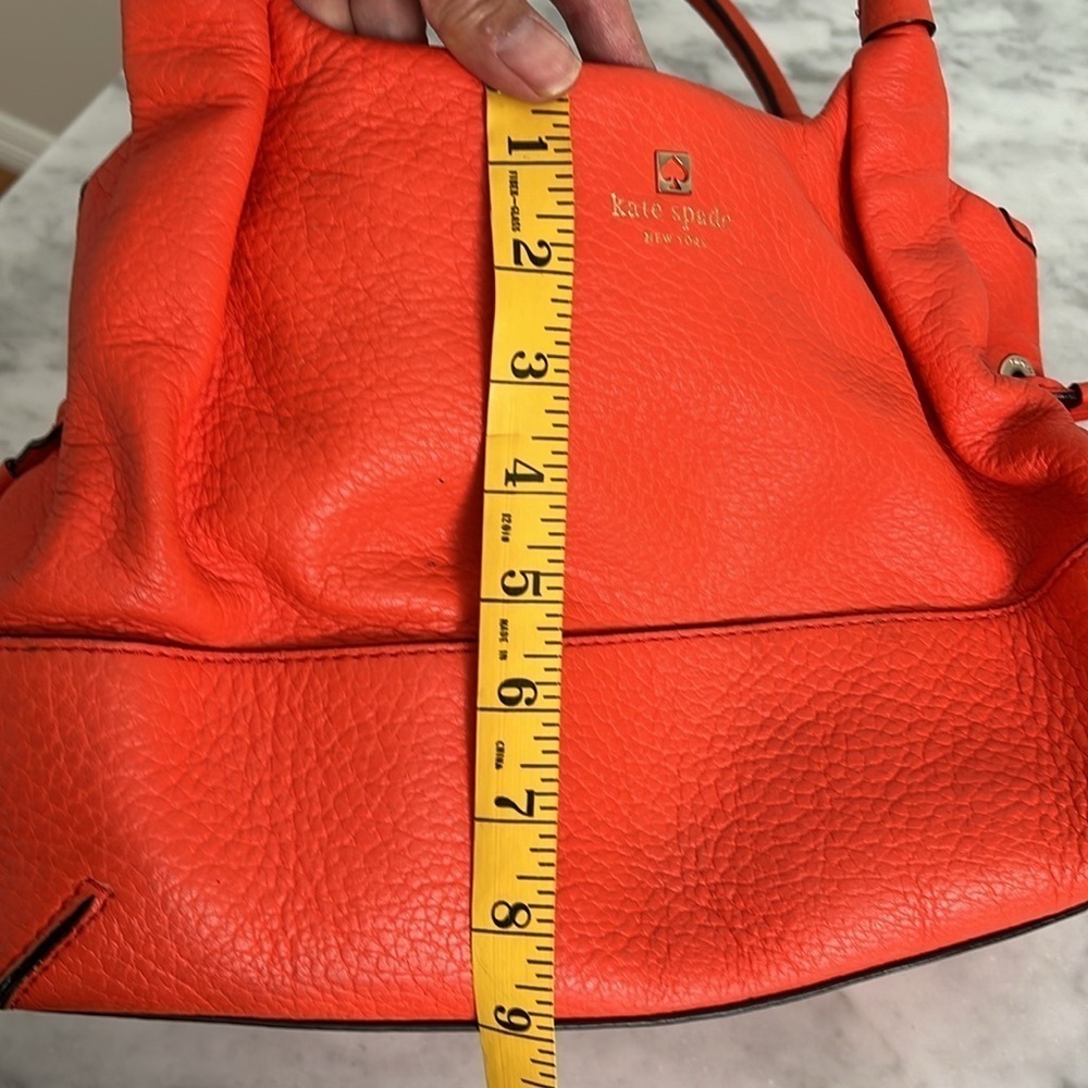 EUC Kate Spade New York Southport Ave Flame Pebble Leather Stevie Handbag - Picture 12 of 14